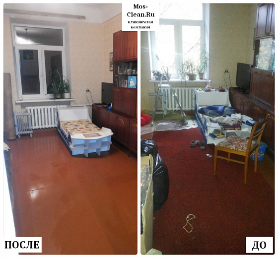 Уборка в 1 комнатной квартире после капитального ремонта